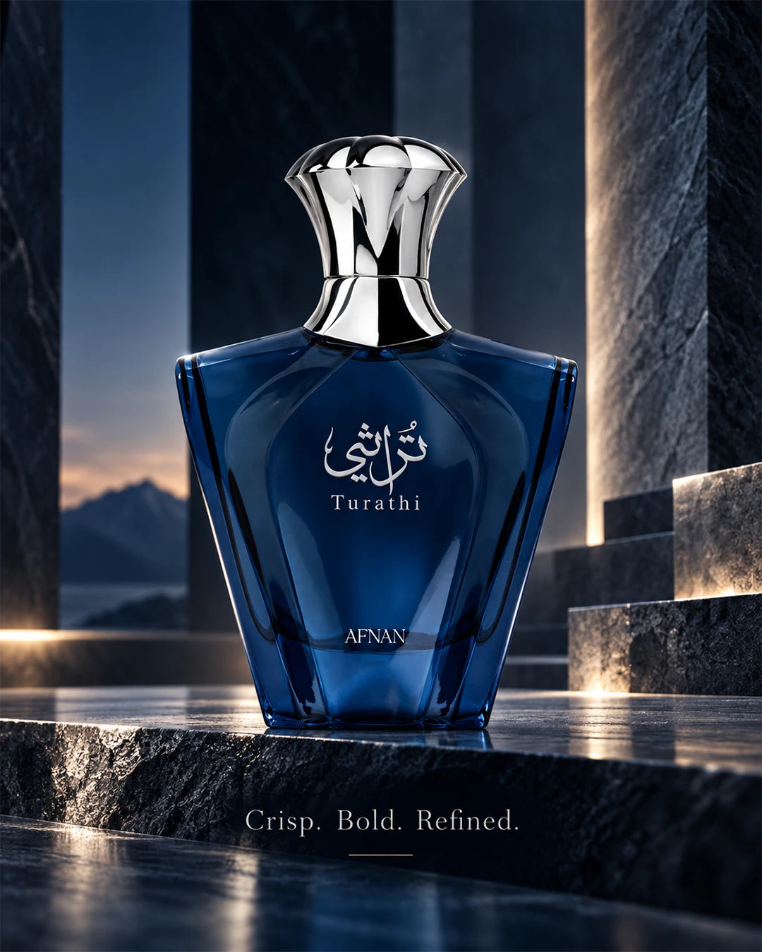 Afnan Turathi Blue Eau de Parfum 90ml crisp bold refined mood image
