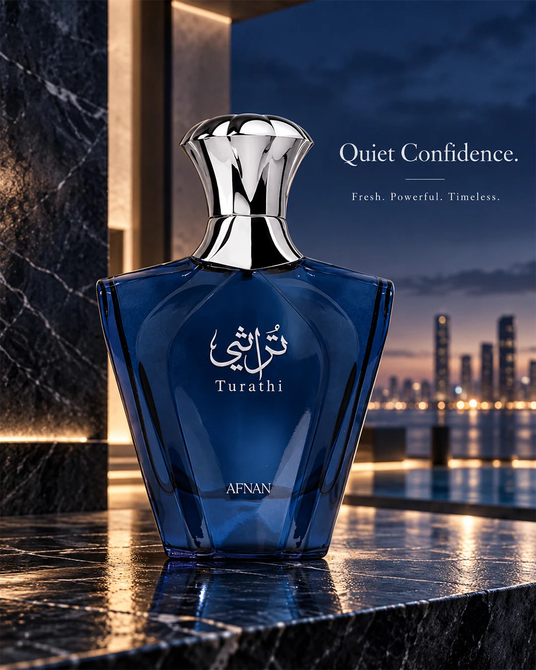 Afnan Turathi Blue Eau de Parfum 90ml quiet confidence mood image
