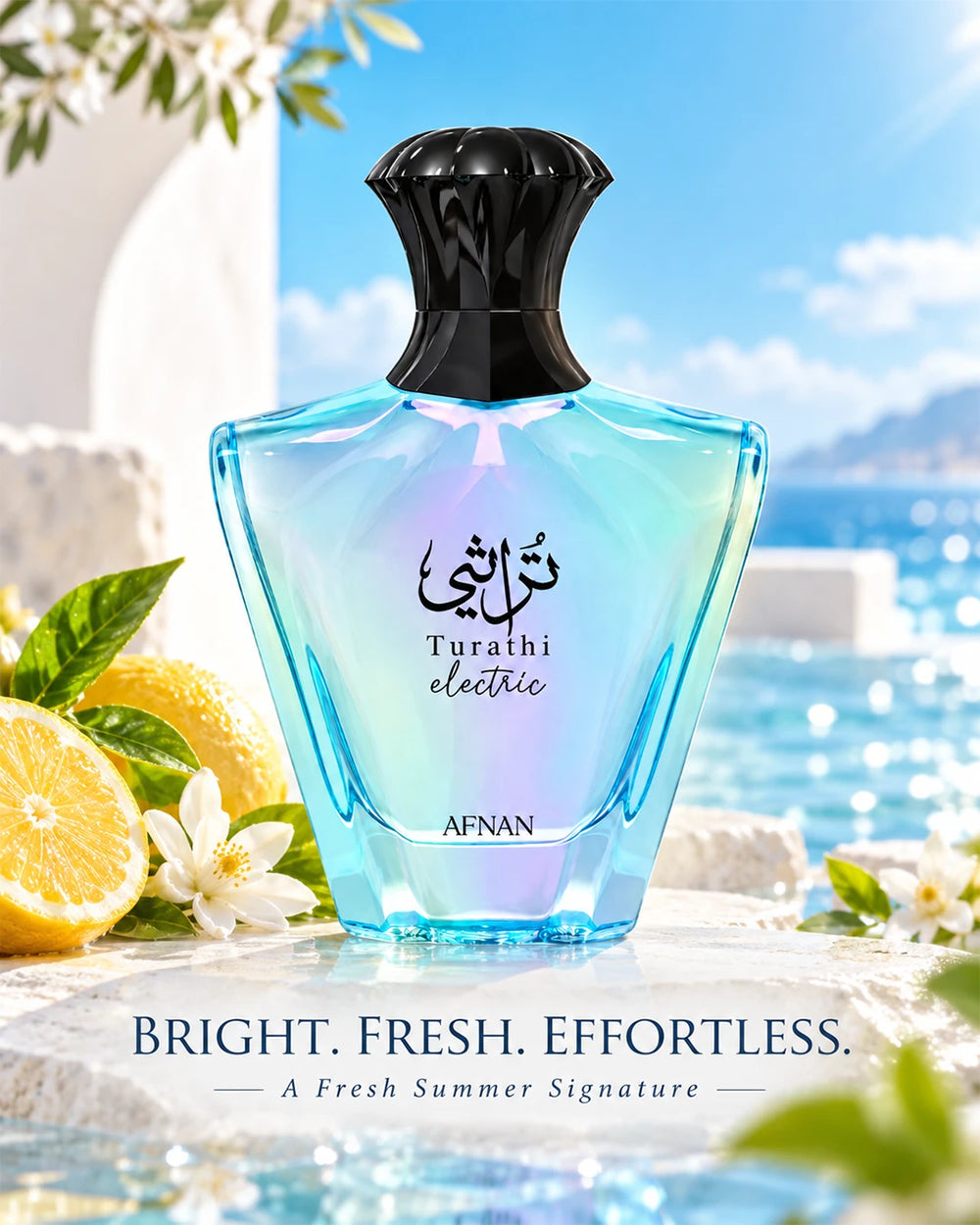 Afnan Turathi Electric fresh fruity woody unisex summer fragrance