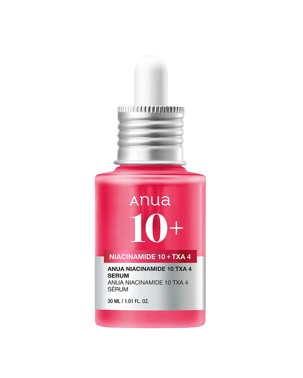 Anua Niacinamide 10+ TXA 4 Serum 30ml bottle front view on white background