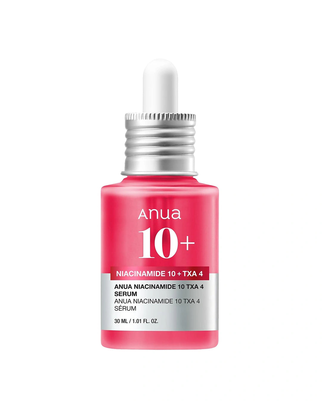 Anua Niacinamide 10+ TXA 4 Serum 30ml bottle front view on white background