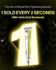 Celimax Vita-A Retinal Shot Tightening Booster promotional image highlighting worldwide popularity and product demand