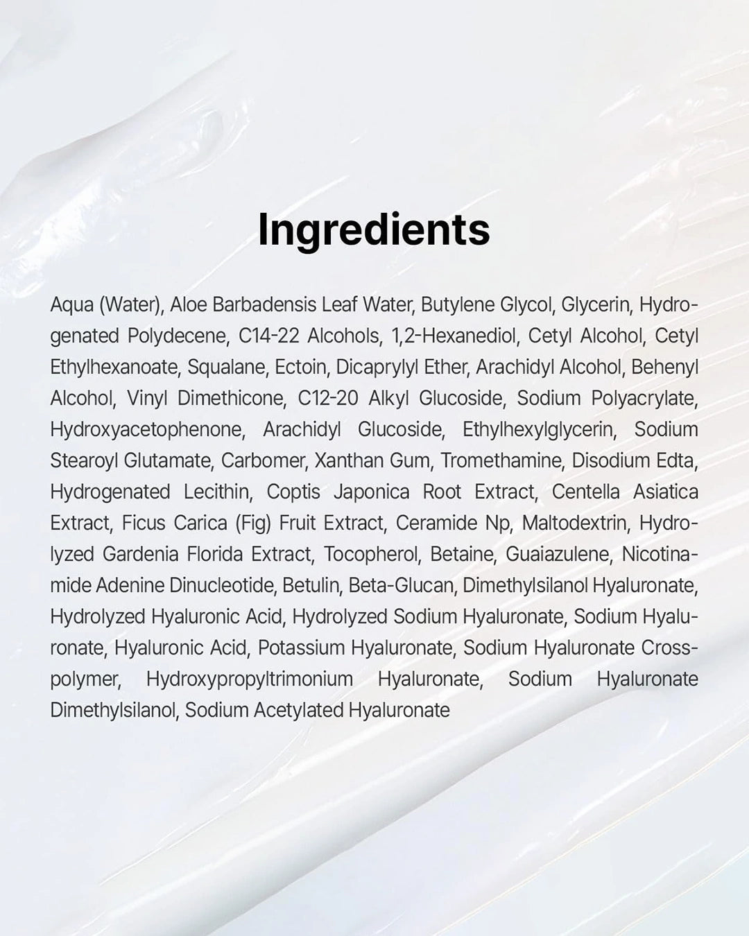 Full ingredients list of Dr. Althea 147 Barrier Cream 50ml Korean face moisturizer for dry skin