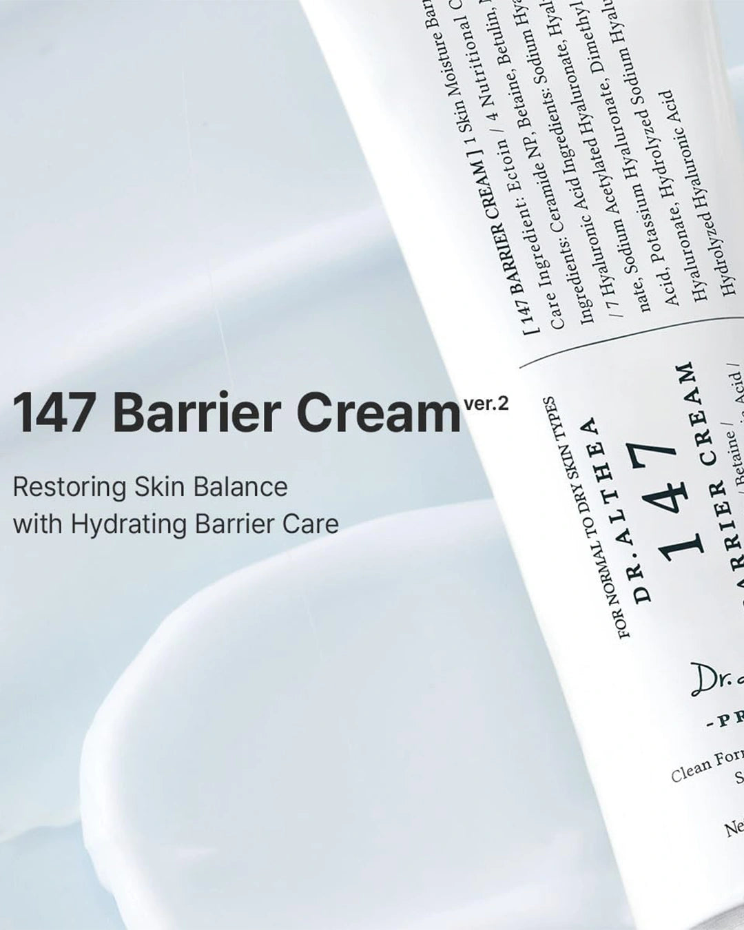 Dr. Althea 147 Barrier Cream with hydrating formula designed to restore skin moisture balance and support the skin barrier
