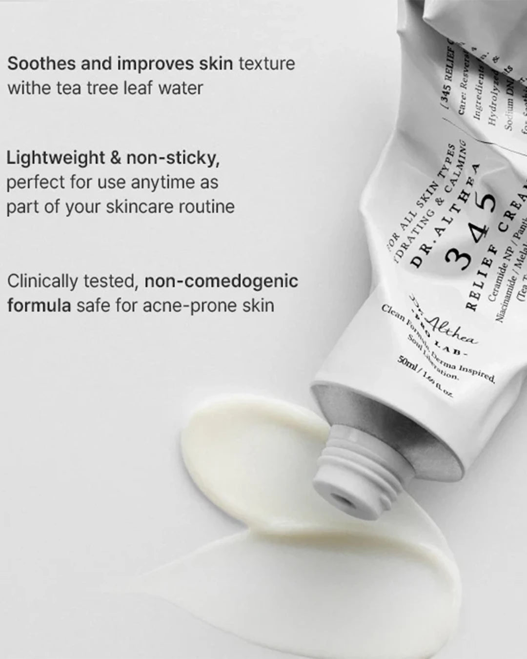 Dr. Althea 345 Relief Cream non-comedogenic moisturizer for acne-prone and sensitive skin
