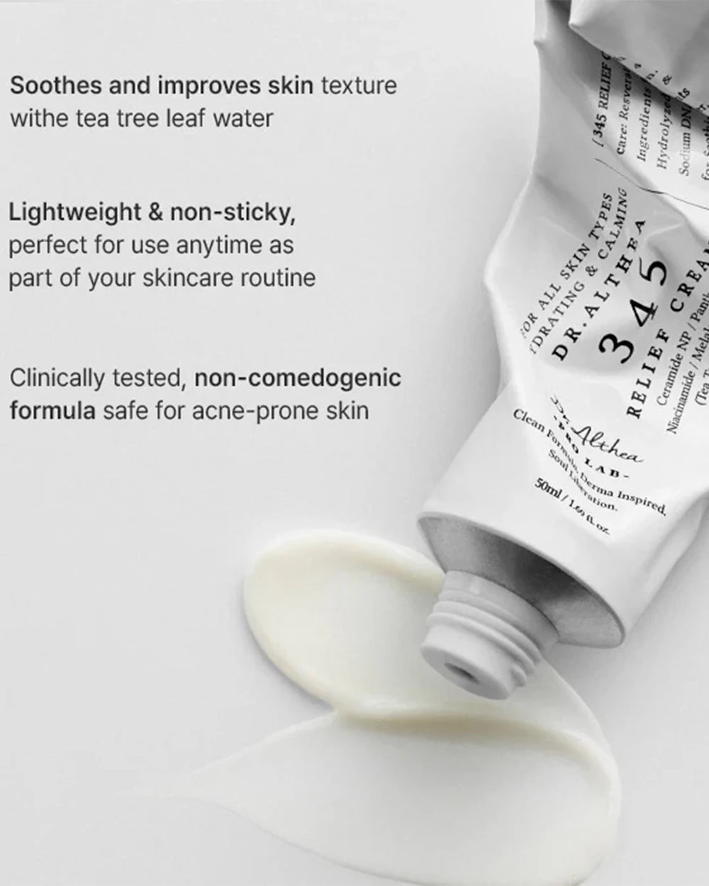 Dr. Althea 345 Relief Cream non-comedogenic moisturizer for acne-prone and sensitive skin