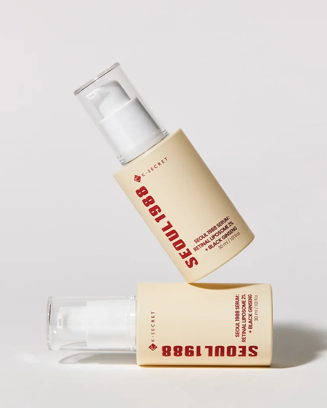 K-SECRET SEOUL 1988 Retinal skincare line with 1% cream, 2% serum, 4% eye cream and 12% advanced shot
