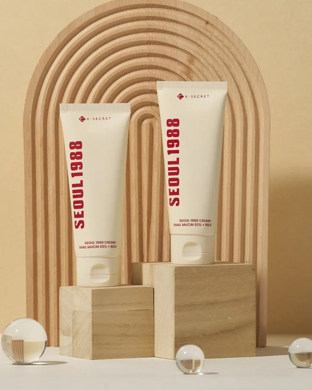 K-SECRET SEOUL 1988 Snail Mucin 93% + Rice Cream product display
