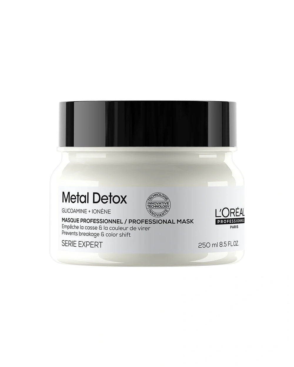 L'Oréal Professionnel Metal Detox Mask 250ml front view on white background