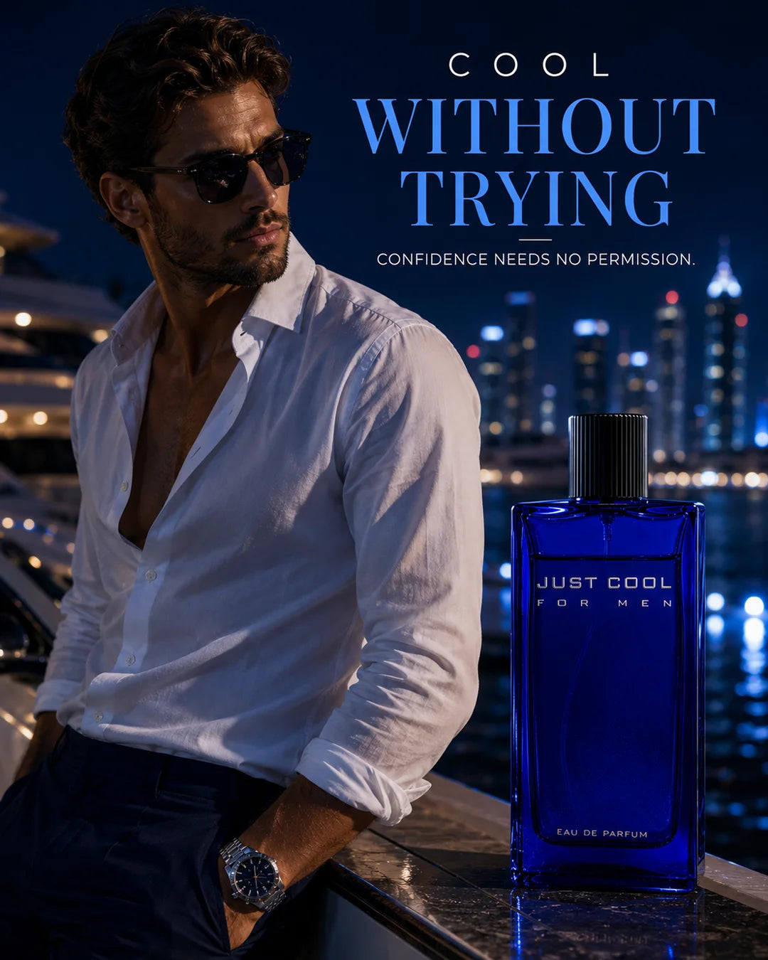Love De Ruzz Just Cool Perfume for Men – Fresh Aquatic Cool Fragrance 120ml