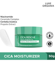 Luxe Organix Cica Rescue Gentle Brightening Derma Relief Moisturizer 50g