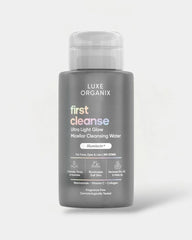 Luxe Organix First Cleanse Ultra Light Glow Micellar Cleansing Water 300ml bottle front view