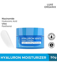 Luxe Organix Hyaluron White Double Collagen Hydra-Cooling Moisturizer 50g