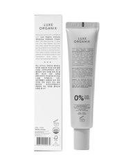 Back packaging of Luxe Organix Intensive Underarm Whitening Cream 40g showing ingredients directions and product details