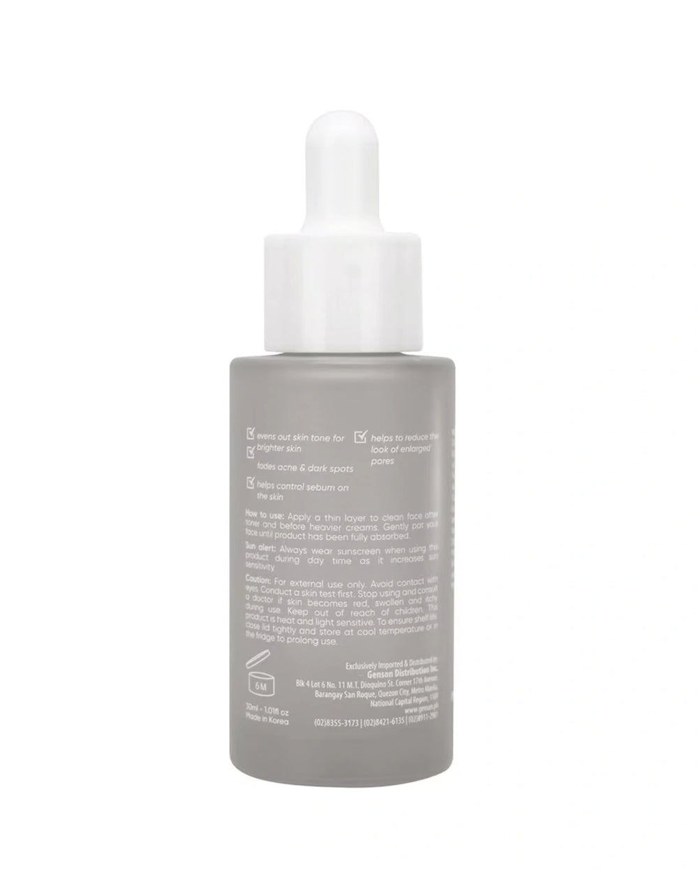 Luxe Organix Miracle Repair Luminous Bright Serum 30ml bottle for brightening care with niacinamide 4%, vitamin E and licorice extract