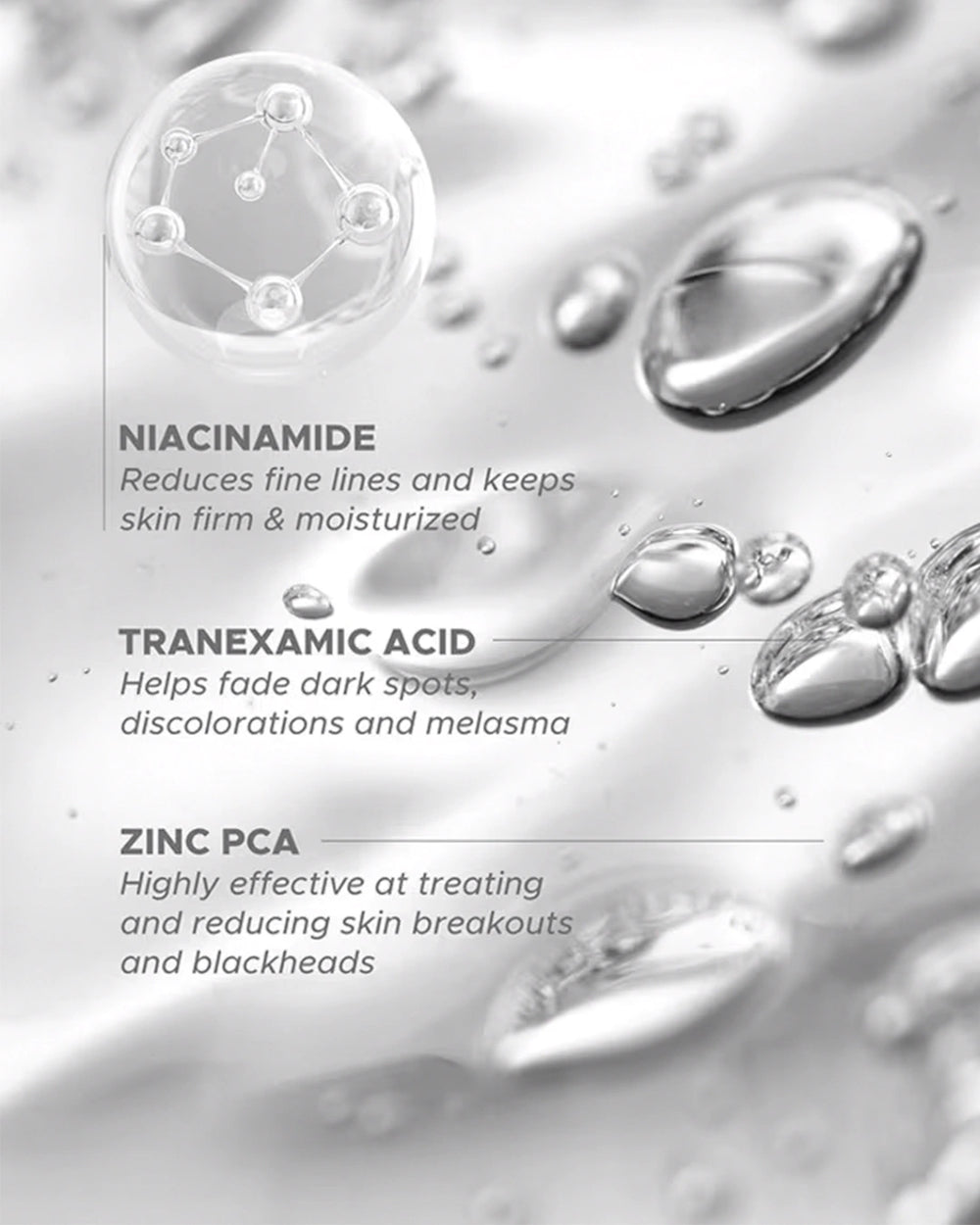 Luxe Organix Miracle Repair Luminous Bright Serum benefits with niacinamide, brightening care and support for reducing the appearance of dark spots and uneven skin tone