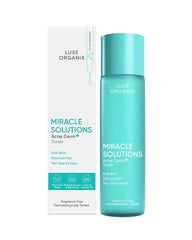 Luxe Organix Miracle Solutions Acne Derm+ Toner 150ml with box and bottle