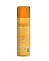 Back view of Luxe Organix Niacinamide Serum Facial UV Mist SPF75+ PA++++ 80ml showing product information and packaging label