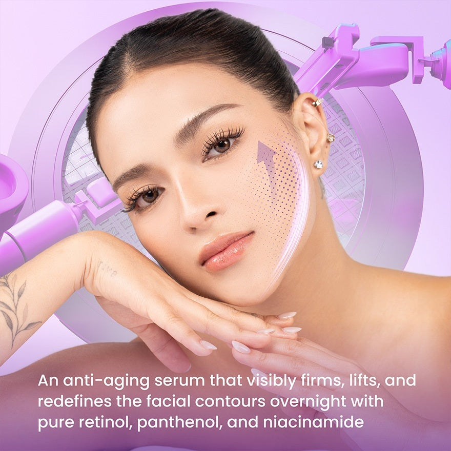 Luxe Organix Retinol Radiance Serum for overnight firming and lifting care