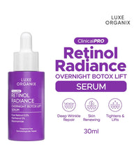 Luxe Organix ClinicalPRO Retinol Radiance Overnight Botox Lift Serum 30ml
