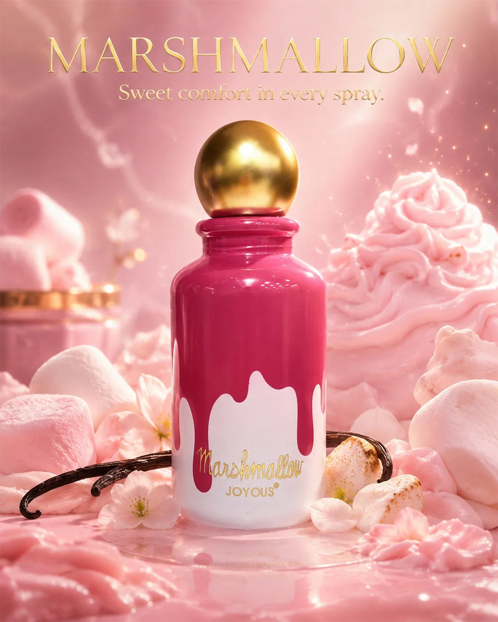 Marshmallow Eau de Parfum for Women 100ml sweet gourmand fragrance with a soft feminine scent-1