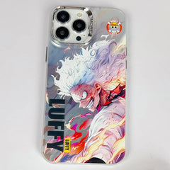 One Piece Monkey D. Luffy Gear 5 iPhone case with colorful anime character graphic