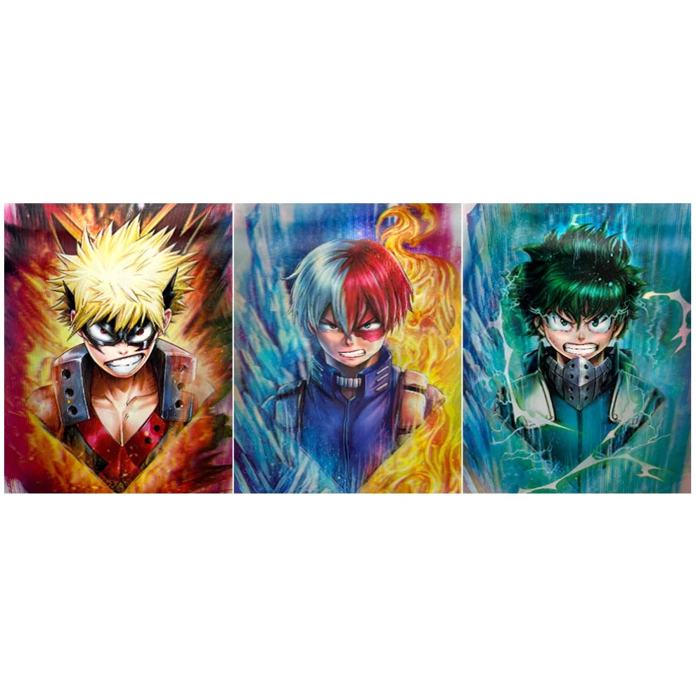 Anime My Hero Academia 3D Poster (3 in 1) - Vers.1