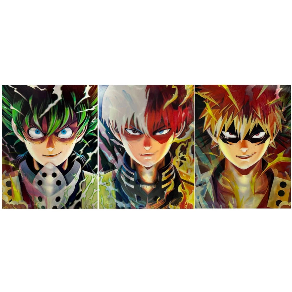 Anime My Hero Academia 3D Poster (3 in 1) - Vers.3