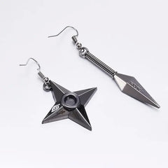 Shuriken & Kunai Mismatched Earrings – Naruto