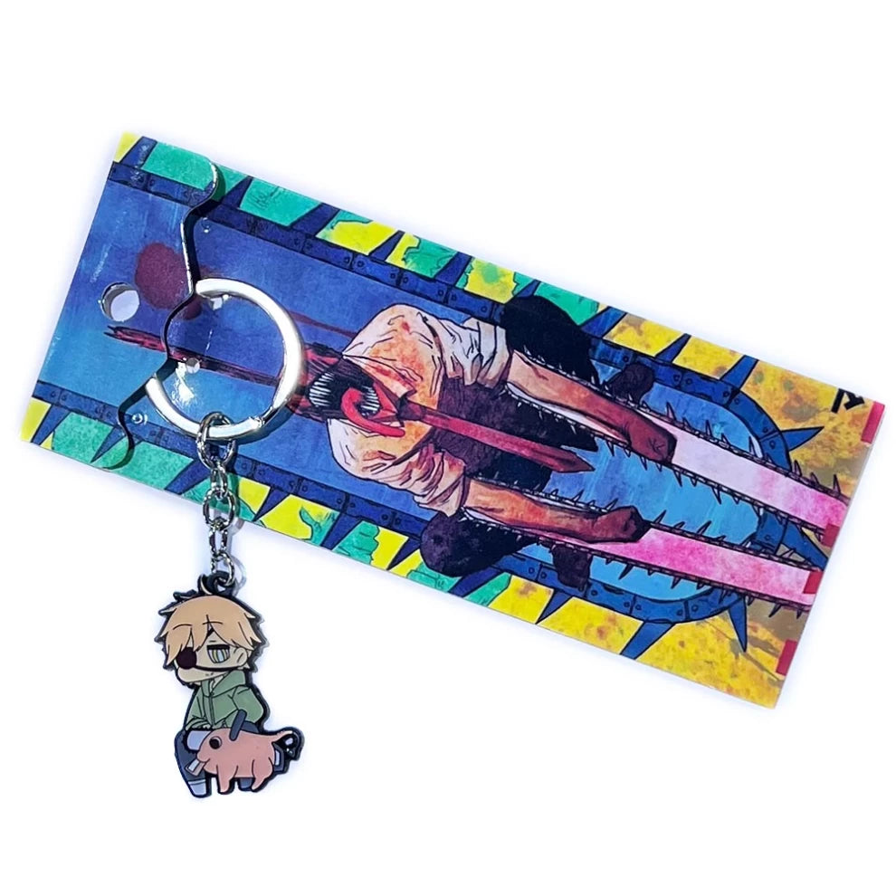 Chainsaw Man Keychain – Cute Denji with Pochita