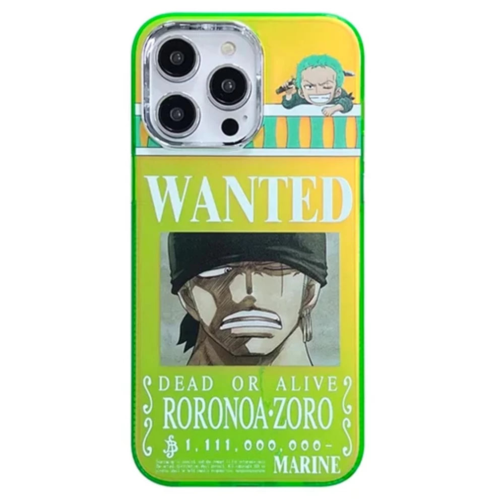 Anime One Piece: Roronoa Zoro WANTED Phone Case - Vers.4 (For iPhone)
