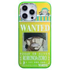 Anime One Piece: Roronoa Zoro WANTED Phone Case - Vers.4 (For iPhone)