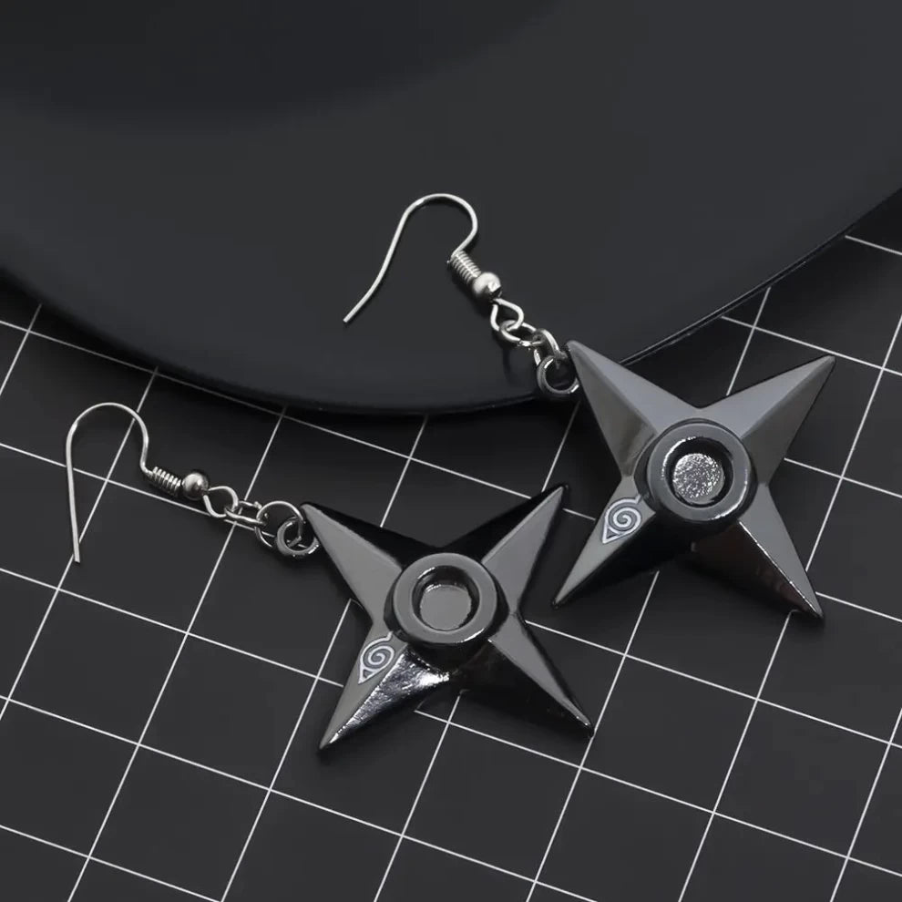 Shuriken Ninja Earrings – Naruto