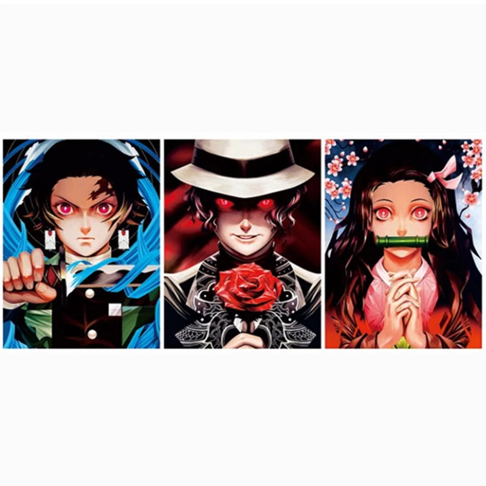 Anime Demon Slayer 3D Poster (3 in 1) - Vers.5