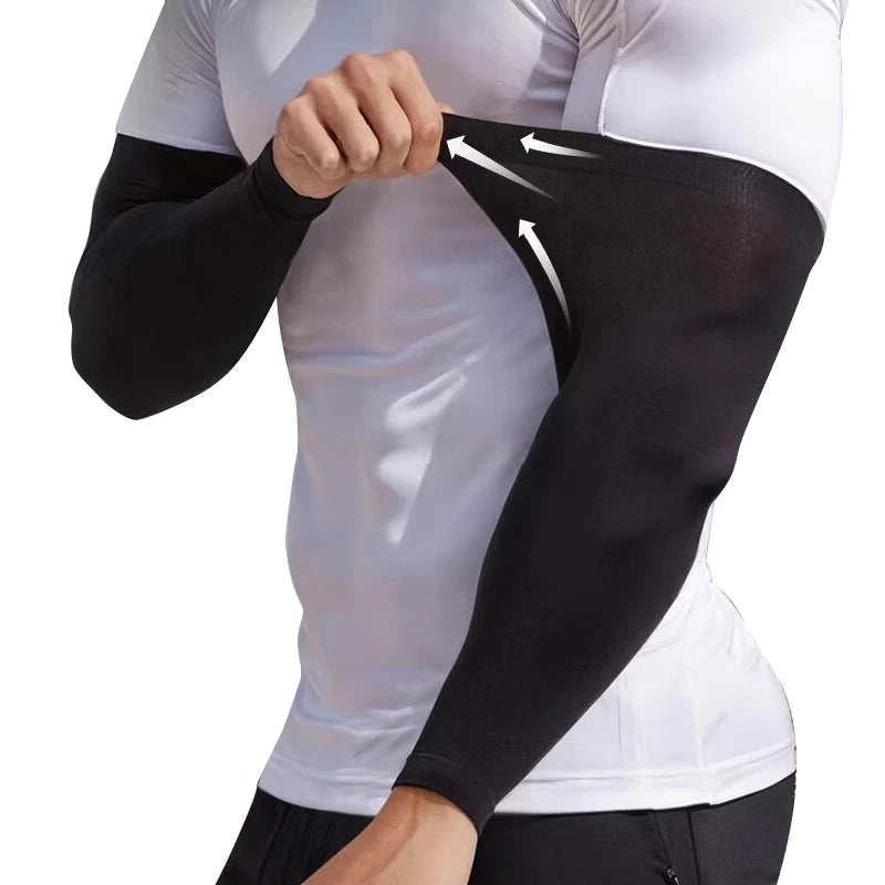 UV Protection Ice Silk Arm Sleeves – Black, White & Off-White Beige