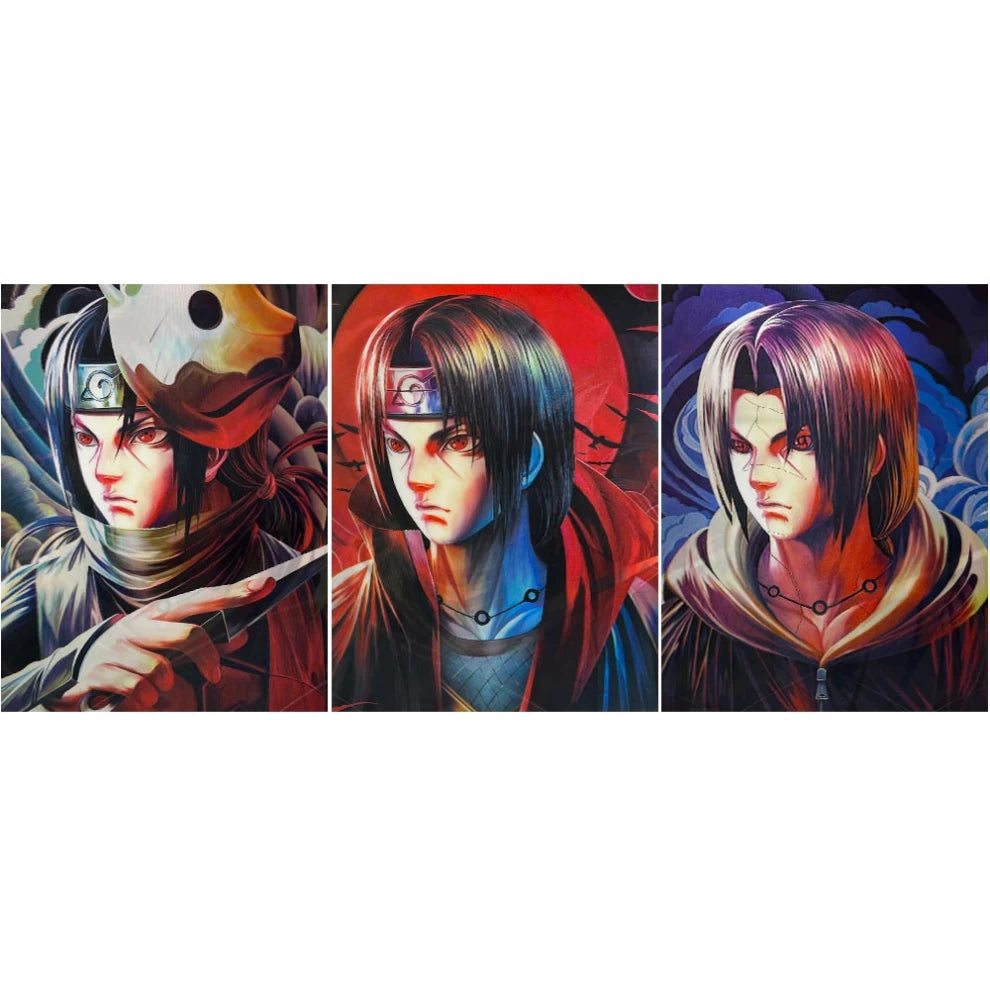 Anime Naruto: Itachi Uchiha 3D Poster (3 in 1) - Vers.1