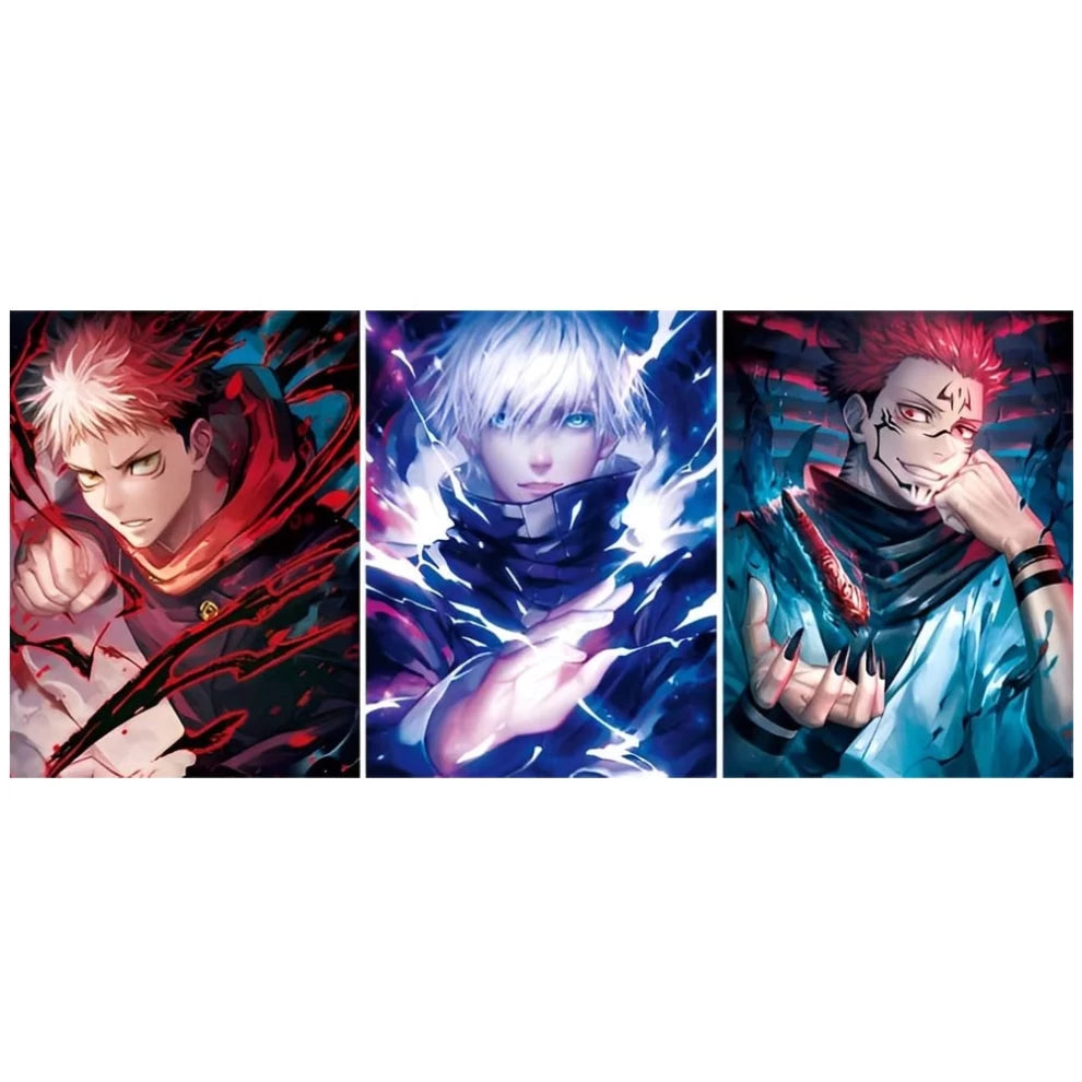 Anime Jujutsu Kaisen 3D Poster (3 in 1) - Vers.1