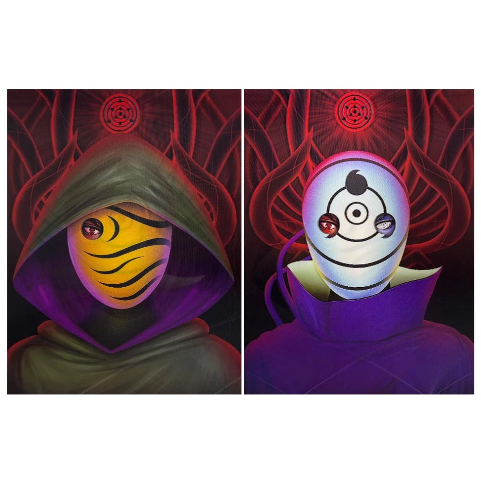 Anime Naruto: The Masked Men 3D Poster (2 in 1) - Vers.1