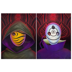 Anime Naruto: The Masked Men 3D Poster (2 in 1) - Vers.1