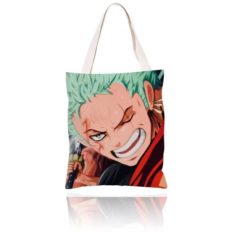 Zoro Tote Bag with Zipper – One Piece