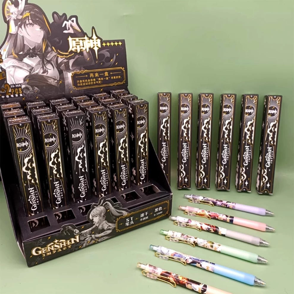 Anime Genshin Impact Gel Pen Black 02 (1pcs Only)