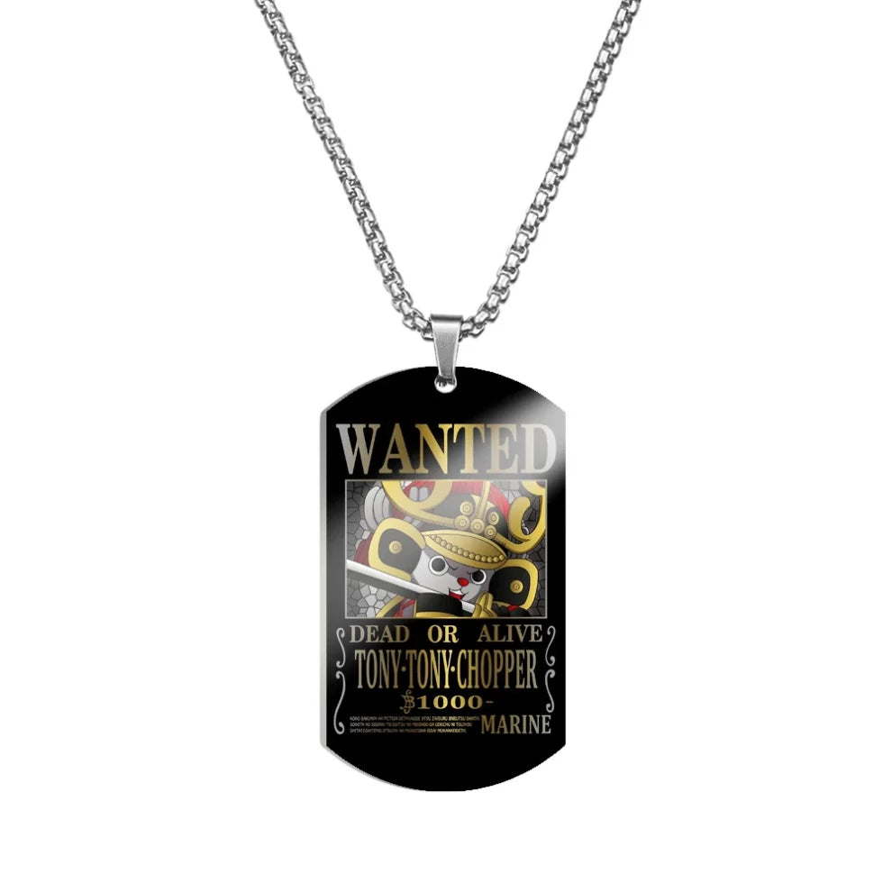 Anime One Piece: Tony Tony Chopper WANTED Necklace 3