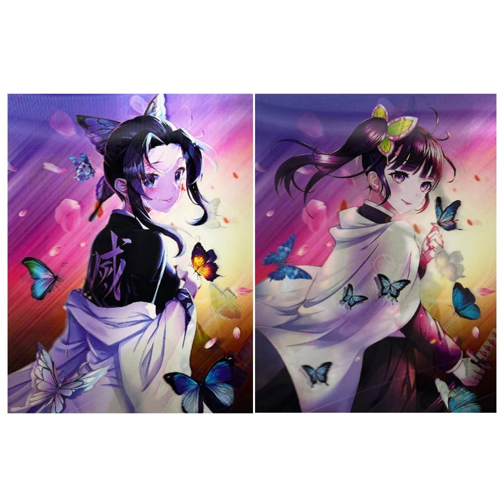 Demon Slayer 3D Poster – Shinobu Kocho & Kanao Tsuyuri (40x30 cm)