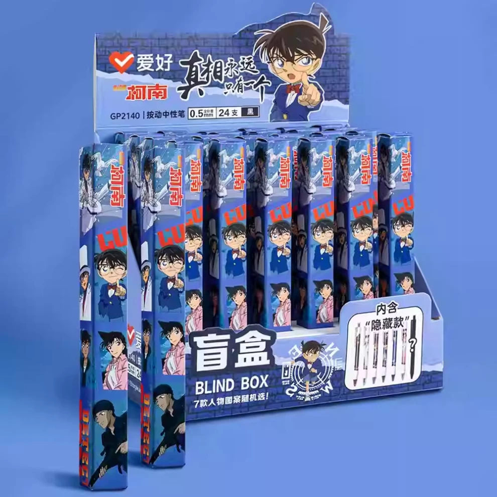 Anime Detective Conan Retractable Gel Pen 0.5mm Black 04 (1pcs Only)