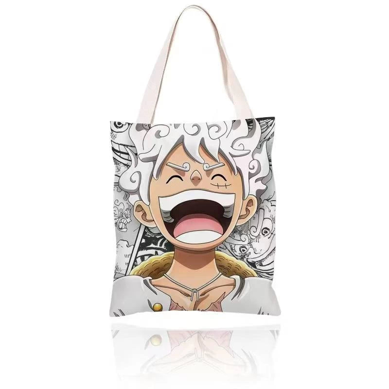 Luffy Gear 5 Tote Bag with Zipper – One Piece