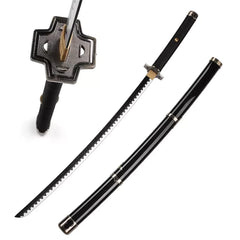 Anime One Piece: Roronao Zoro's Yubashiri Toy Sword Full Wooden