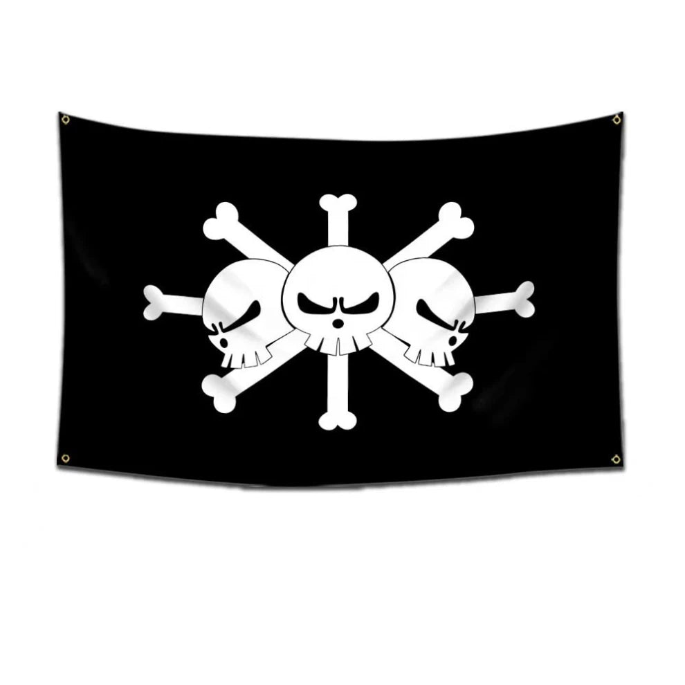 One Piece Thriller Bark Flag – Skull Crossbones 60x90cm