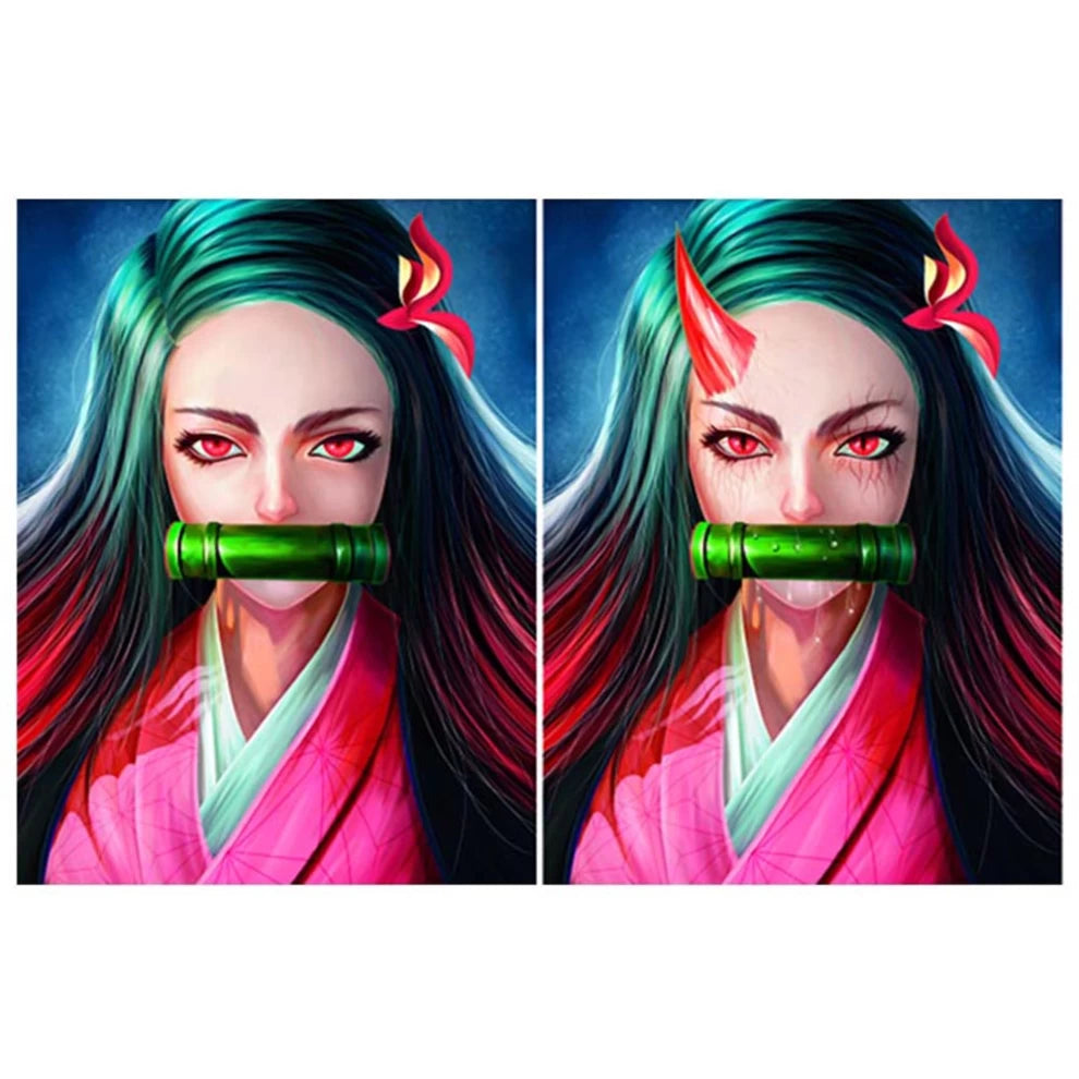 Anime Demon Slayer Nezuko Kamado 3D Poster (2 in 1) - Vers.1