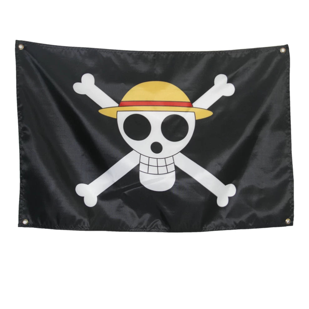 Anime One Piece: Straw Hat Pirate Trumpet Flag
