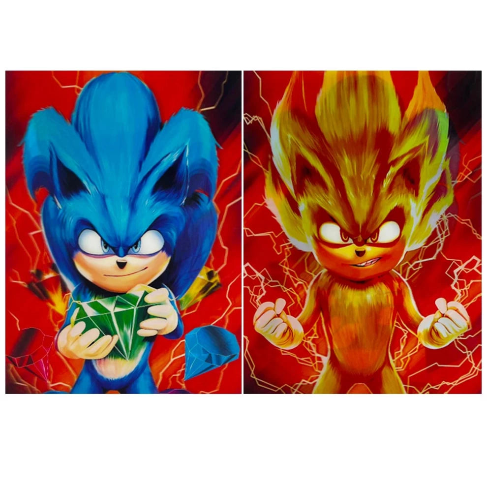 Sonic 3D Poster (2 in 1) - Vers.6